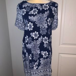 Blue floral dress